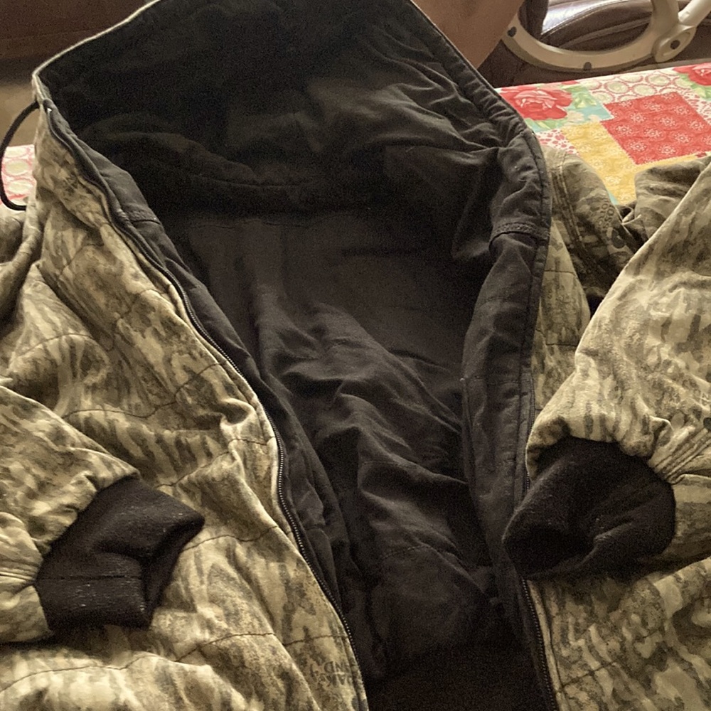 Browning, Mossy Oak camo reversible coat.